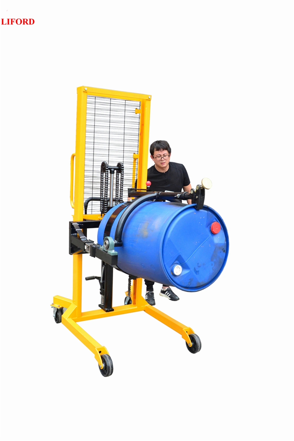 Factory Price 450kg Hydraulic Drum Dumper Drum Lifter Manual Drum Rotator