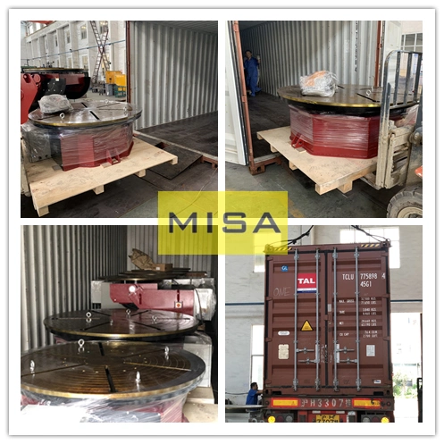 Customized Auto Fixed Welding Positioner Turntable, 1000mm Diameter Table Electric Power