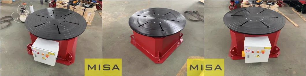 Customized Auto Fixed Welding Positioner Turntable, 1000mm Diameter Table Electric Power