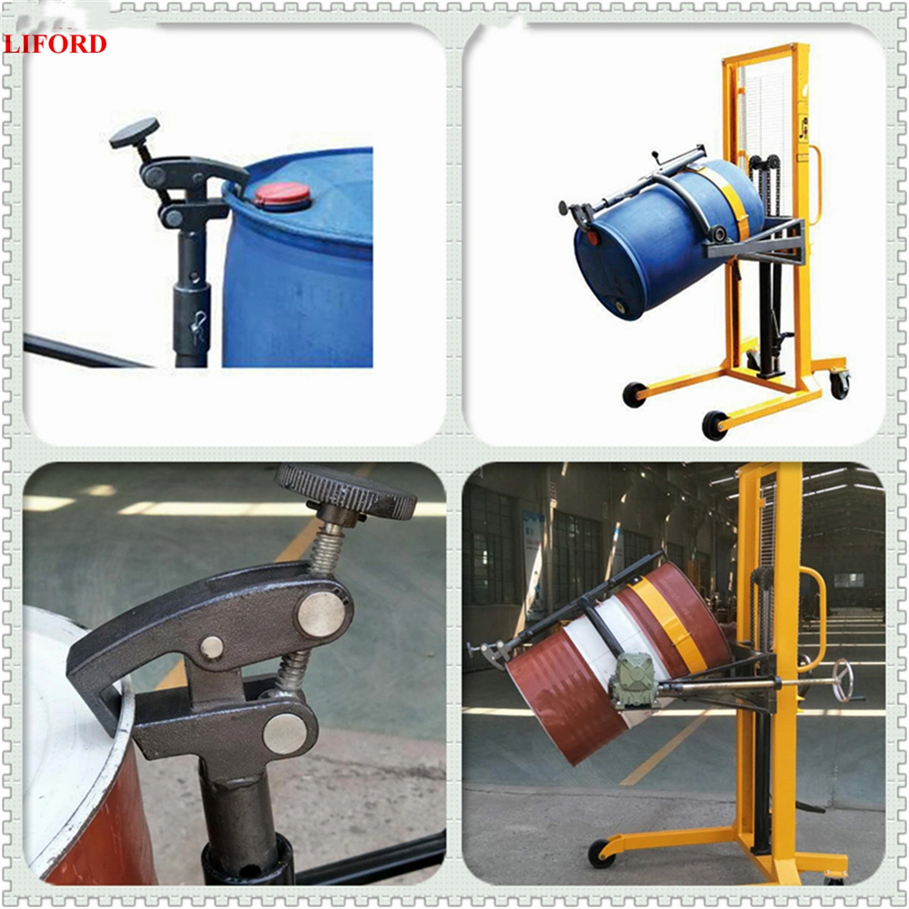 Factory Price 450kg Hydraulic Drum Dumper Drum Lifter Manual Drum Rotator