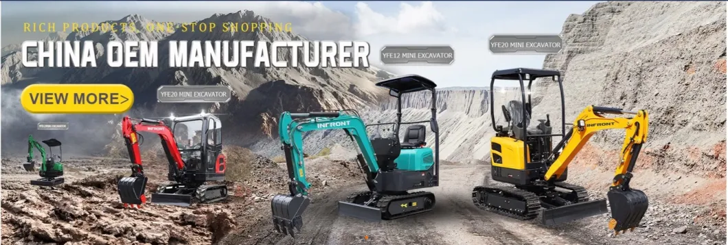 Infront Low Price Offer 1 Ton Small Hydraulic Excavator for Home