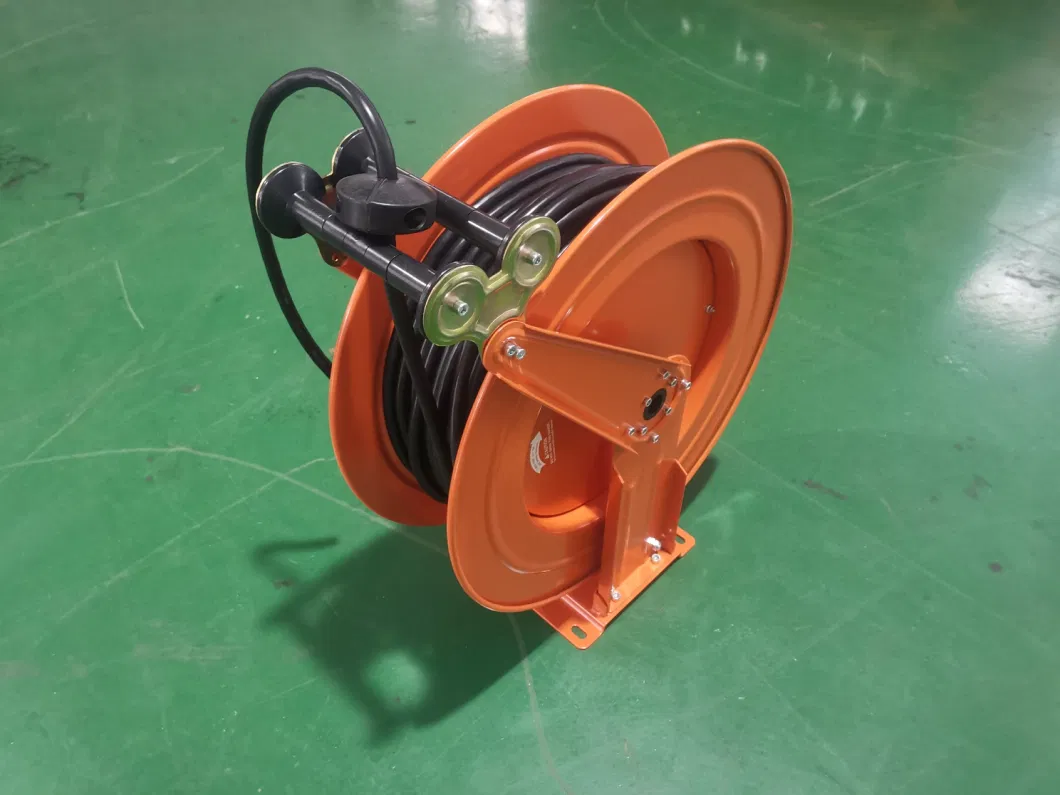 Heavy Duty Carbon Steel Motorized Rope Spring Driven System Cable Reel