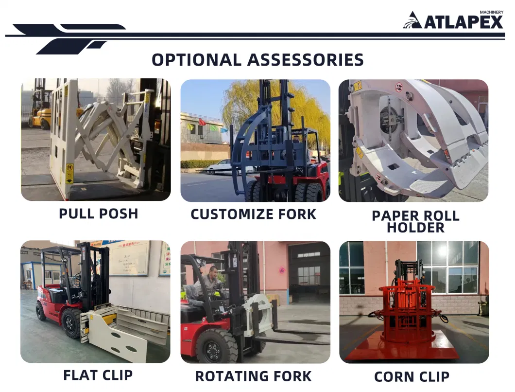 Cpcd30 Lifting Truck 3 Ton Diesel Forklift with Fork Positioner and Side Shifter