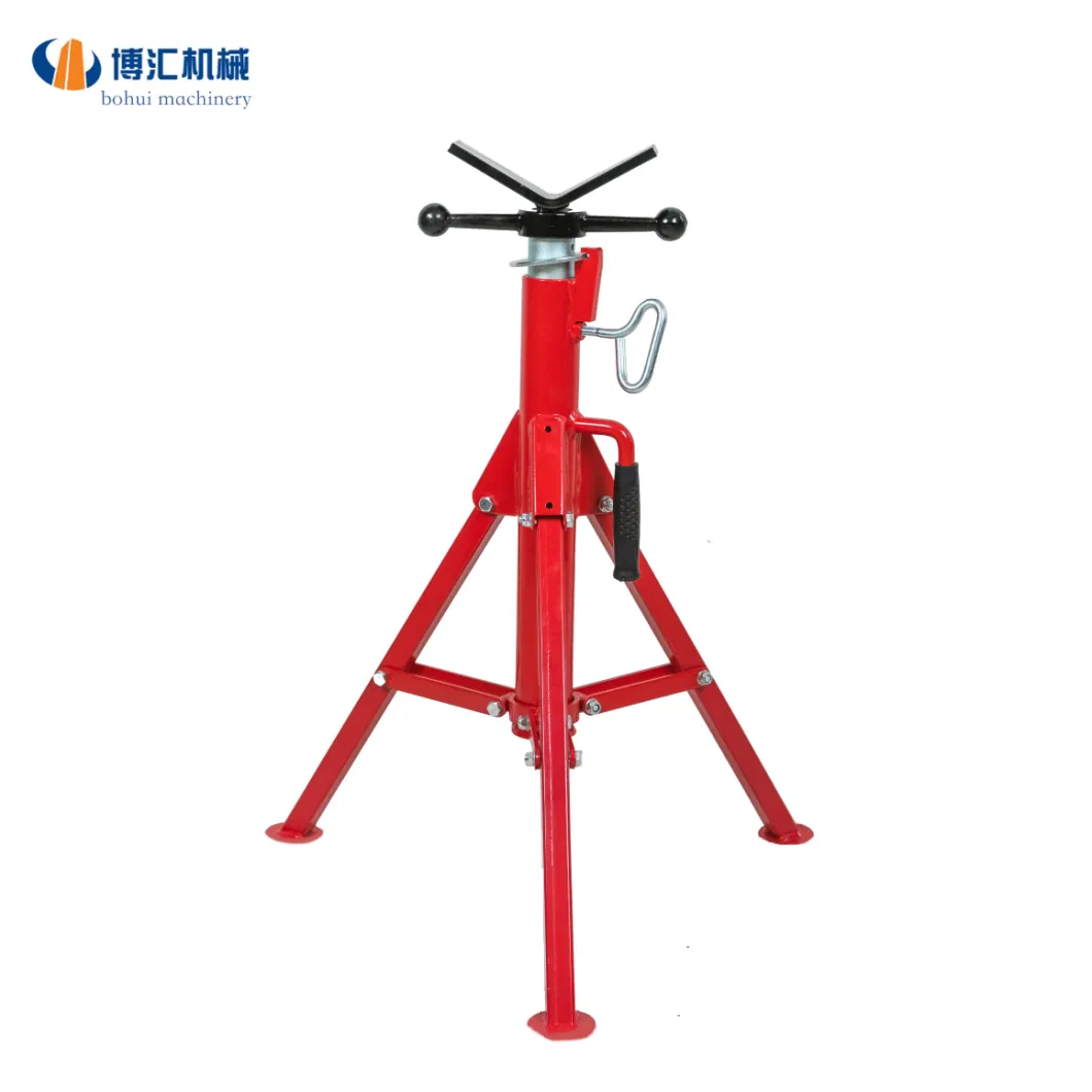 Engineered Portable Folding 1107 Tripod Support Frame Pipe Stand 12 Inch Pipe Vice Stand
