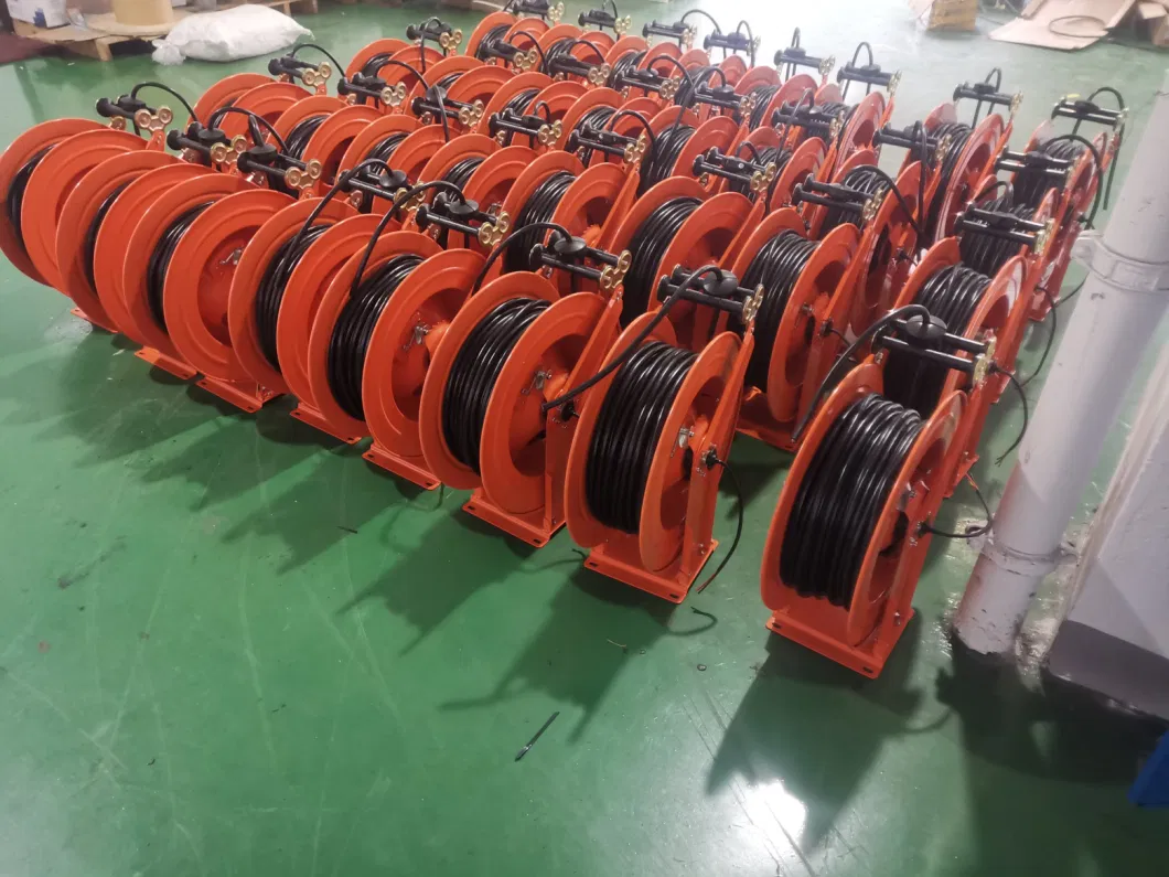 Heavy Duty Carbon Steel Motorized Rope Spring Driven System Cable Reel