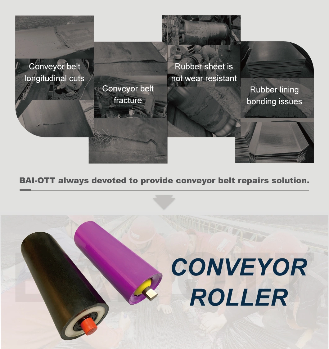 Mines Heavy Duty Conveyor Belt Steel Return Carrier Idler Roller