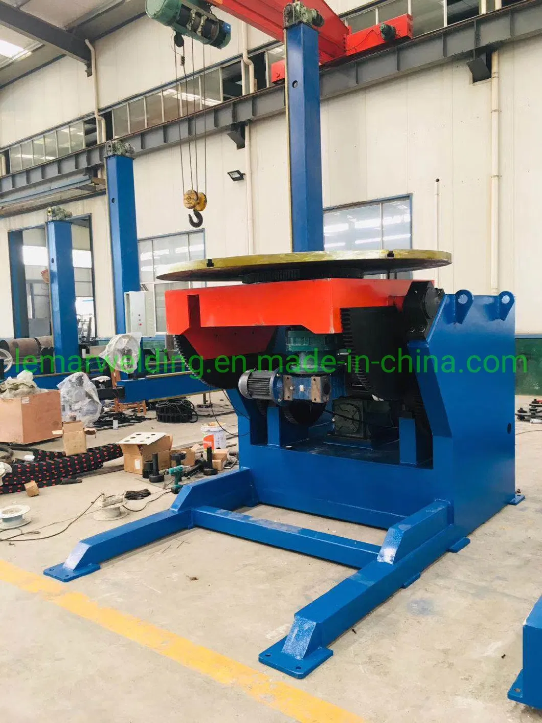 Tube Auto Welding Equipment Welding Positioner Turntable Capacity 30 Ton