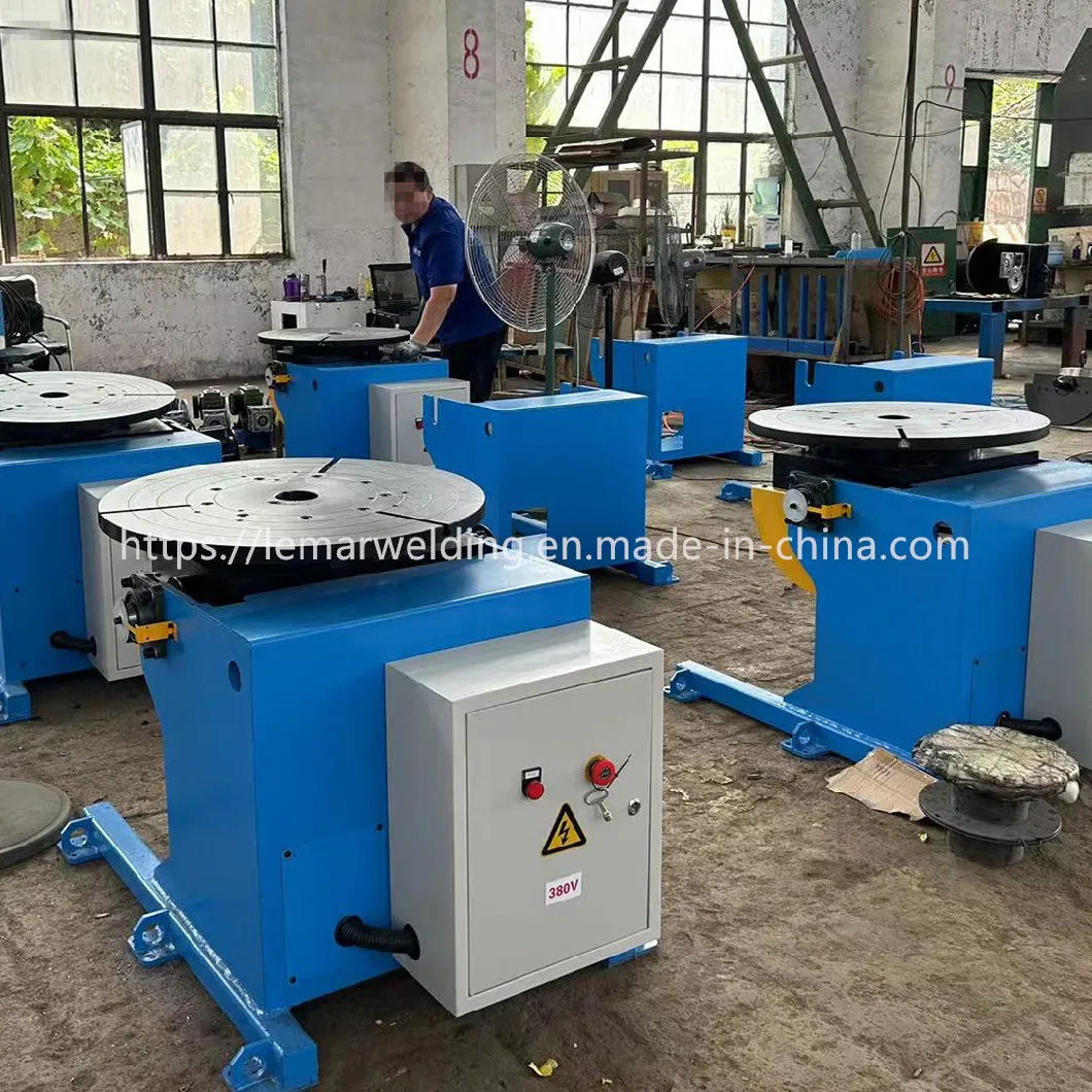Welding Positioners Turning Table Positioner Loading 600kg with Chuck