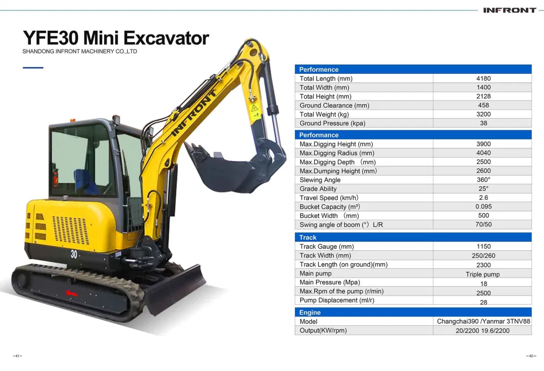 Infront Low Price Offer 1 Ton Small Hydraulic Excavator for Home