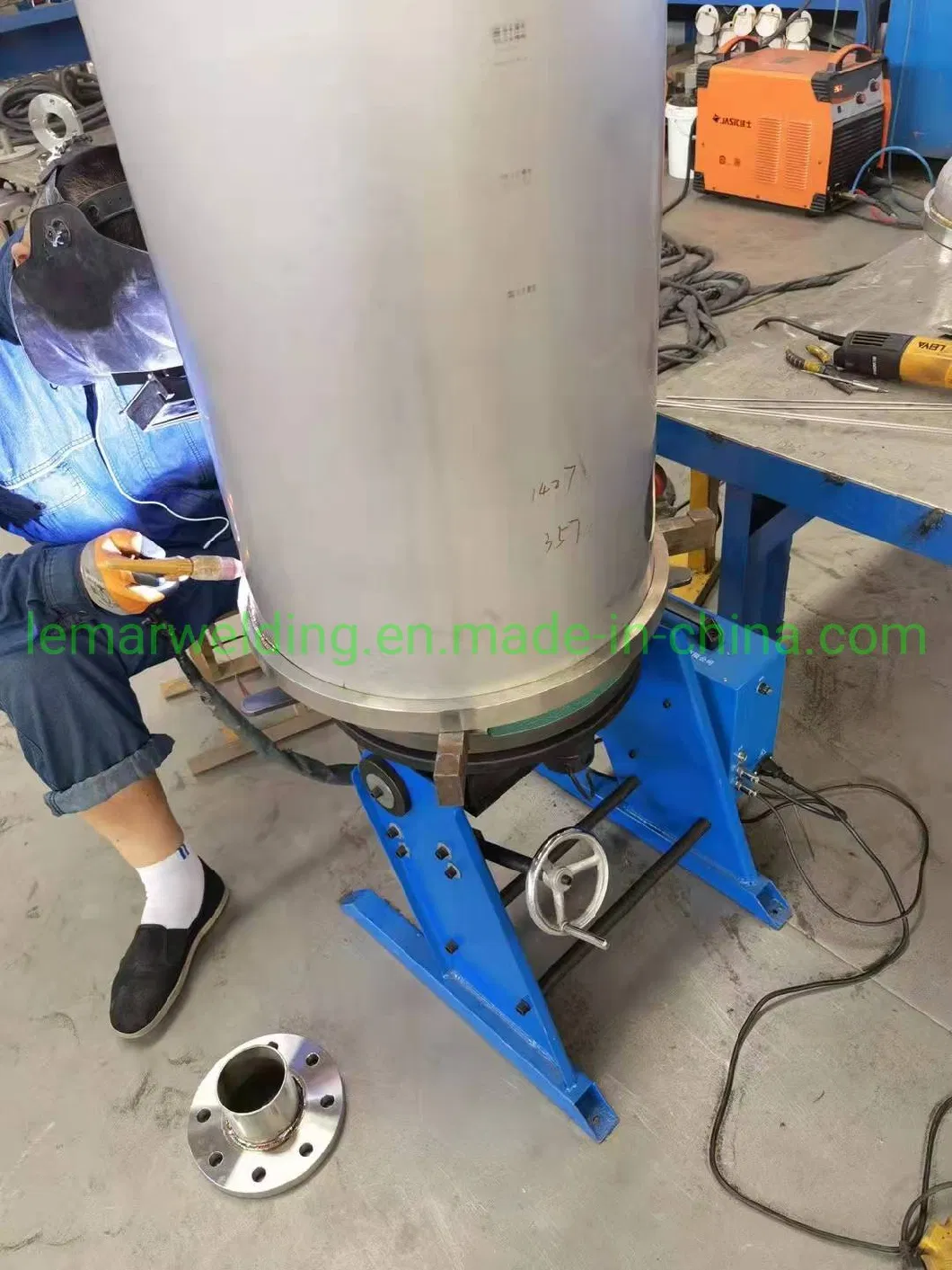 300kg Welding Positioner Turntable Pipe Flange Welding Turning Table