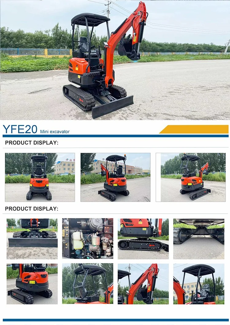 Infront Low Price Offer 1 Ton Small Hydraulic Excavator for Home