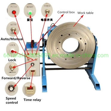 300 Kg Automatic Rotary Benchtop Welding Positioners Turntable
