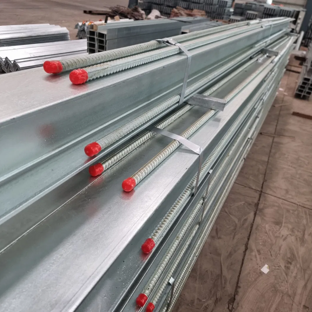 Q355/Q235 Hot DIP Galvanized Welding H Retaining Wall Column with Welding Rebar 100 UC 150UC 200UC Post