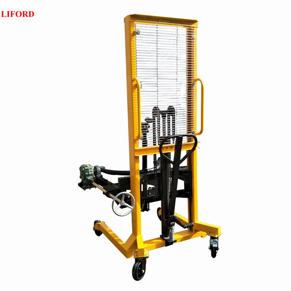 Factory Price 450kg Hydraulic Drum Dumper Drum Lifter Manual Drum Rotator