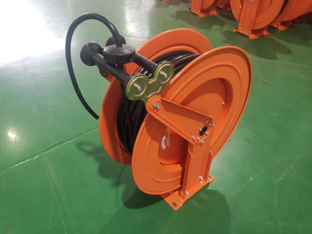 Heavy Duty Carbon Steel Motorized Rope Spring Driven System Cable Reel