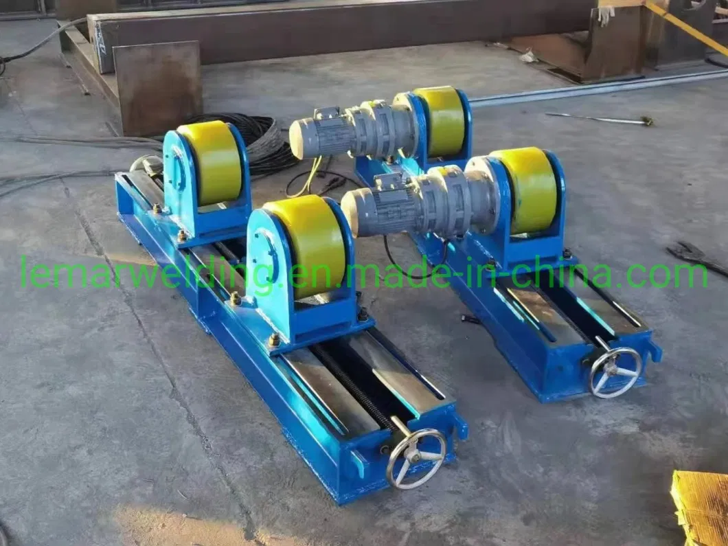 5 Ton Screw Adjusting Pipe Roller Rotator for Cylinder Tank Vessel Turning