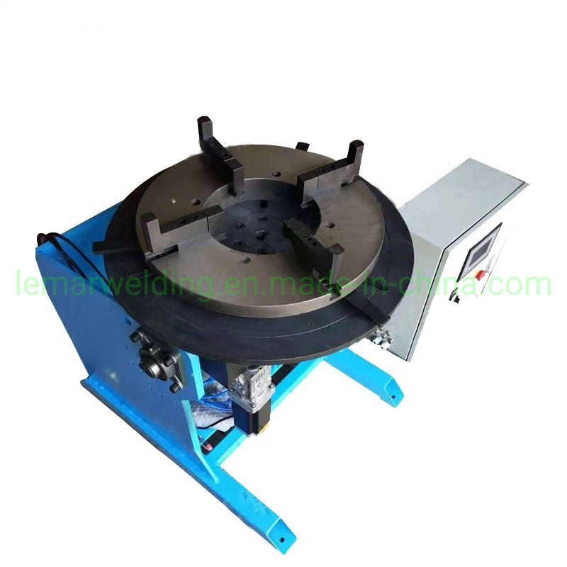 Rotary Welding Positioner Turntable with Self-Centering 3 Jaw Lathe Chuck