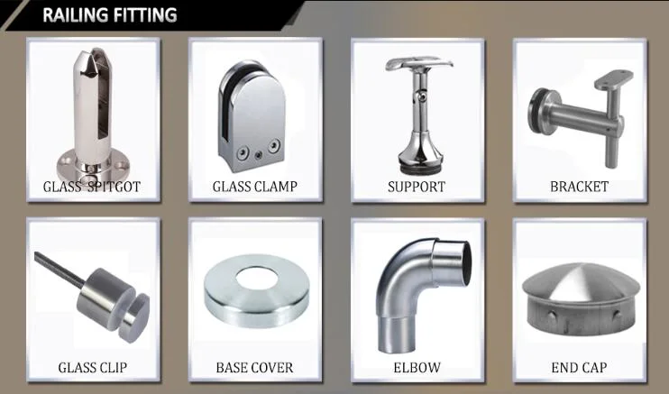 Adjustable Stainless Steel Elbow Handrail Support for Different Size Pipe