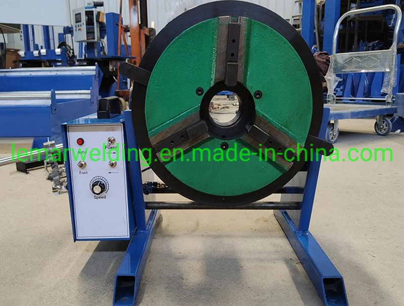 3 Ton Auto Rotary Pipe Welding Positioner Turntable with T Jaw Welding Chuck