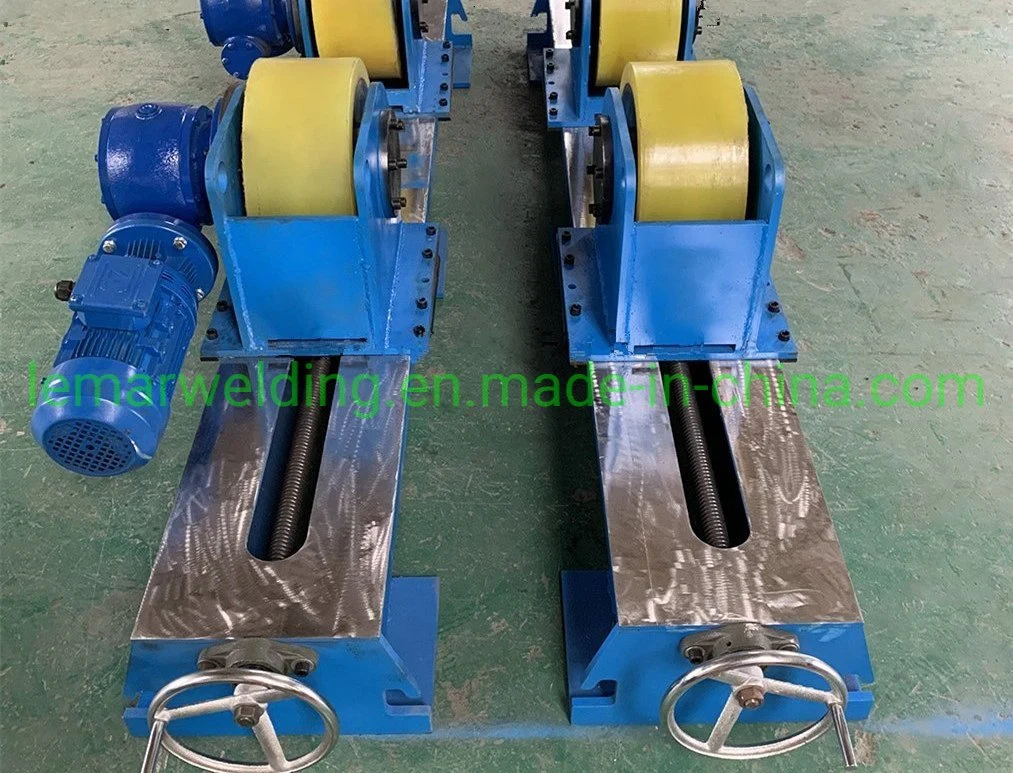 5 Ton Screw Adjusting Pipe Roller Rotator for Cylinder Tank Vessel Turning