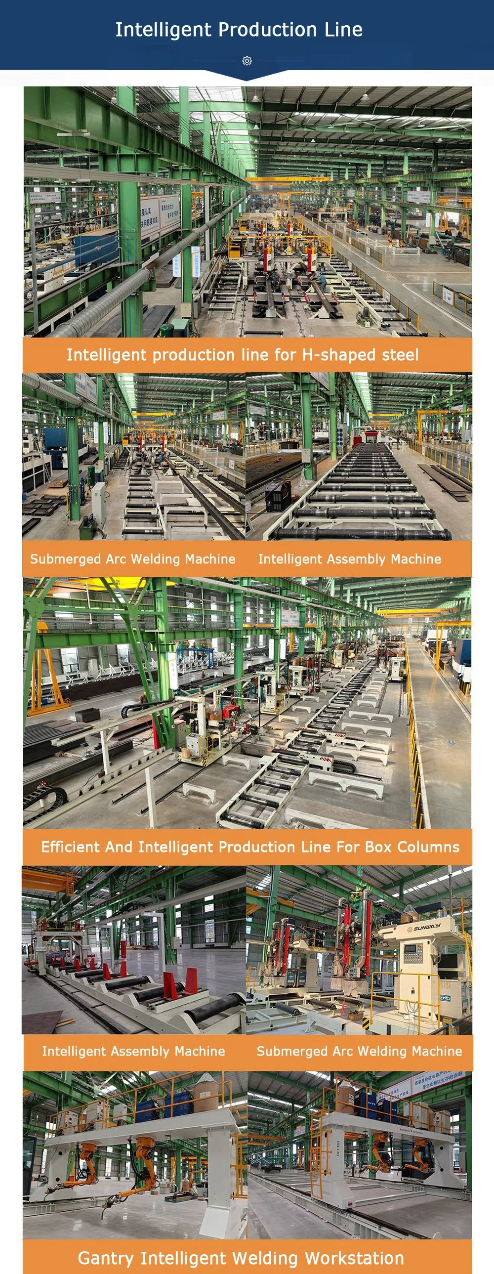 Steel Structure Beams Welding Fabrication Steel Truss Lattice Columns Box Columns