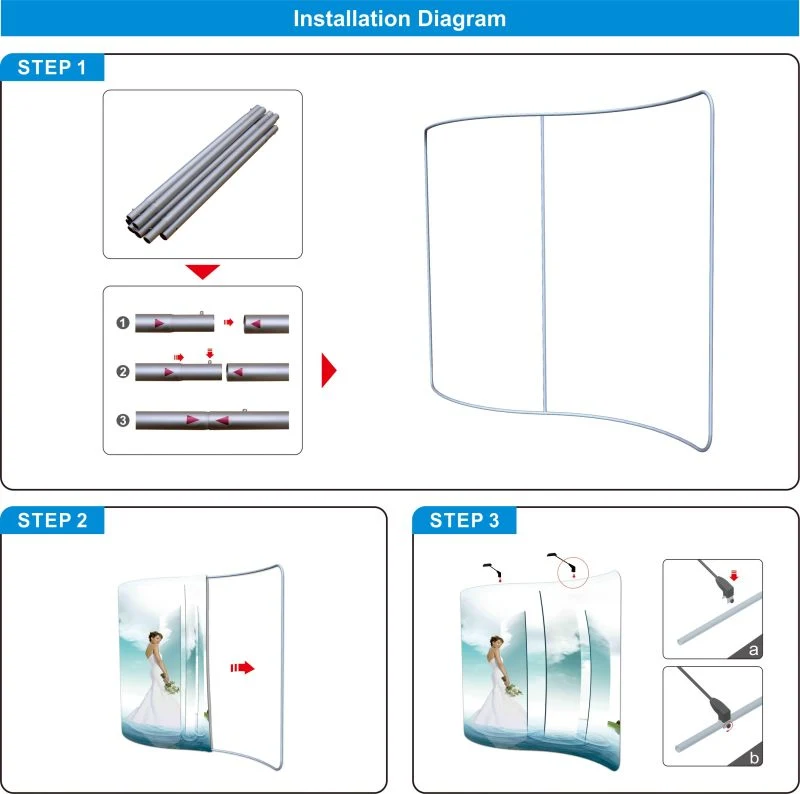 3X9m Reusable Portable Different Shape Pipe and Drape Backdrop Stand Heavy Duty Tension Fabric Backdrop Display Stand