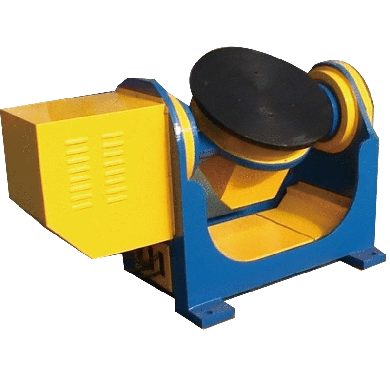 Professional Welding Solution: a Dual Axis Platform Welding Positioner That Supports Customizable Rotating Discs and Adjustable Welding Angles