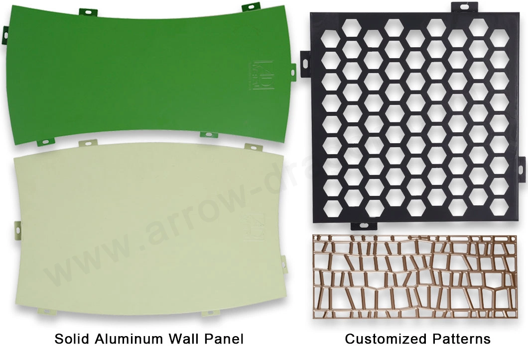PVDF High Strength Aluminum Cladding Wall Panel for Column Cover
