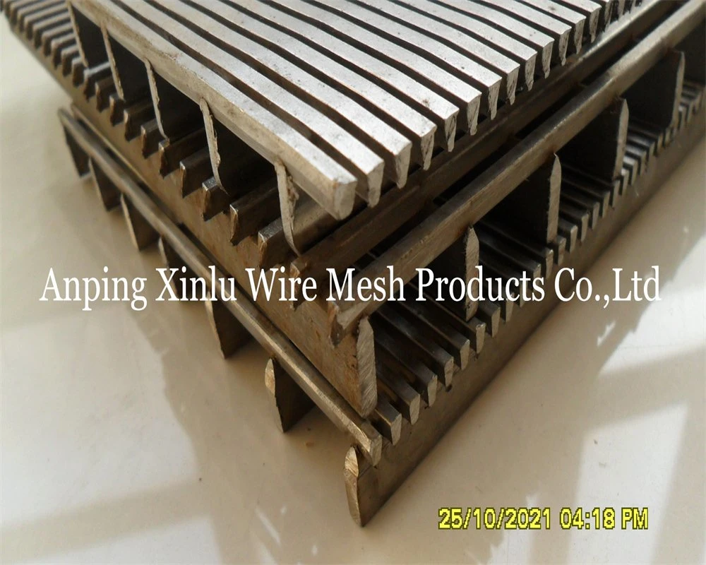 Stainless Steel Slotted Vee Wedge Wire Screen Panels Electric Resistance Welding