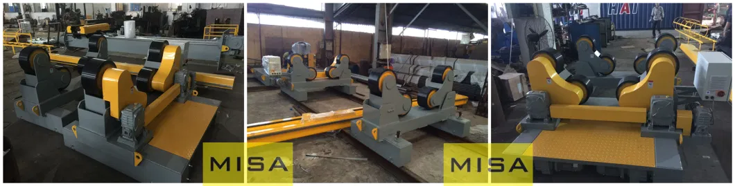 30ton Motorized Moving Welding Turning Rolls, Polyurethane Wheels, Vessel Welding Rollers