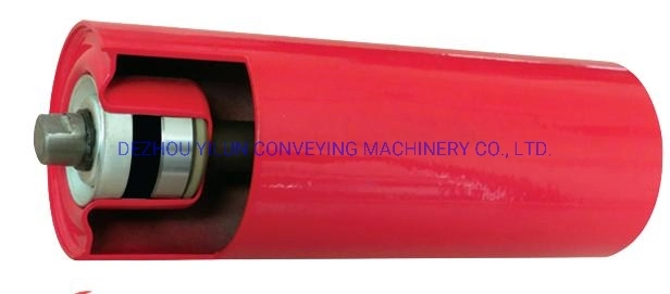 Impact Roller Cema Standard Rubber Rings Coated Conveyor Roller for Sale