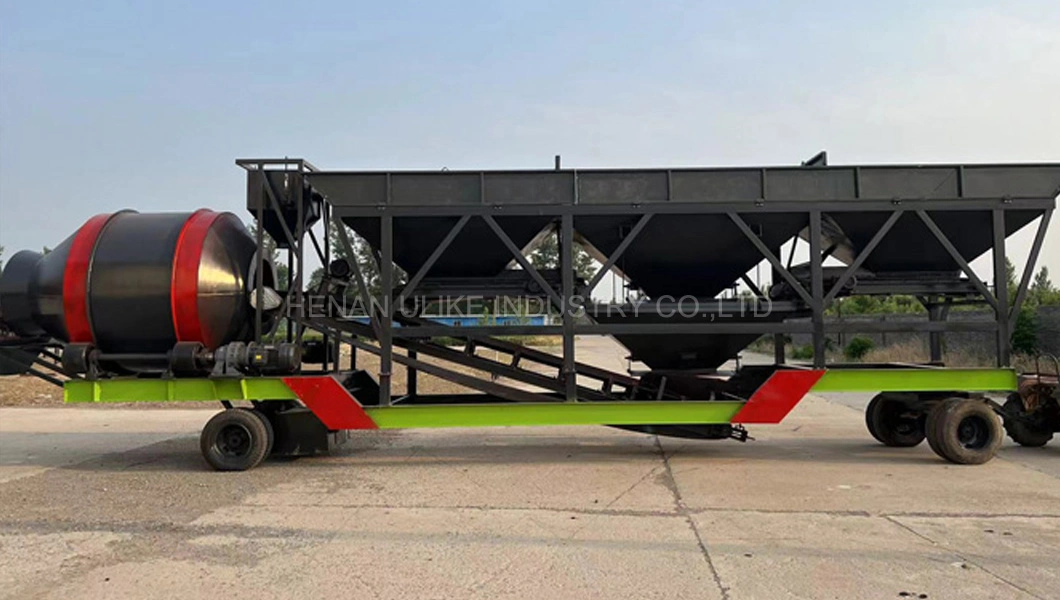 Yzg60 Mobile Concrete Batching Plant China Supplier Automatic Electric 60m3/H
