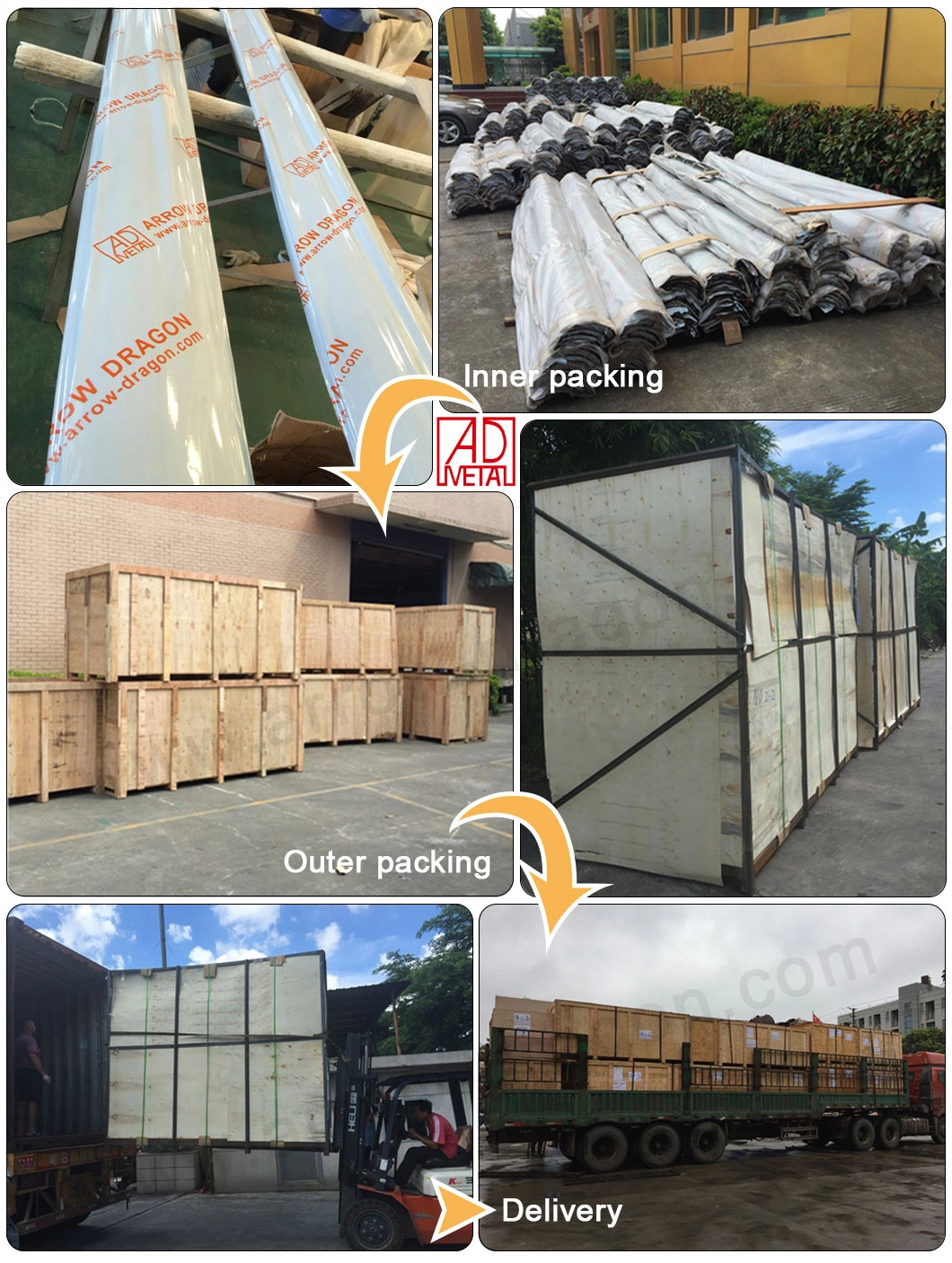 PVDF Easily Assembled Aluminium Cladding Wall Panel for Column Cladding