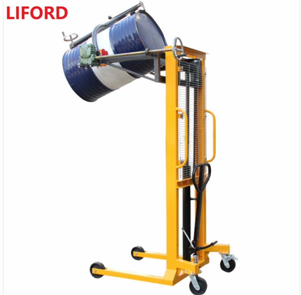 Factory Price 450kg Hydraulic Drum Dumper Drum Lifter Manual Drum Rotator