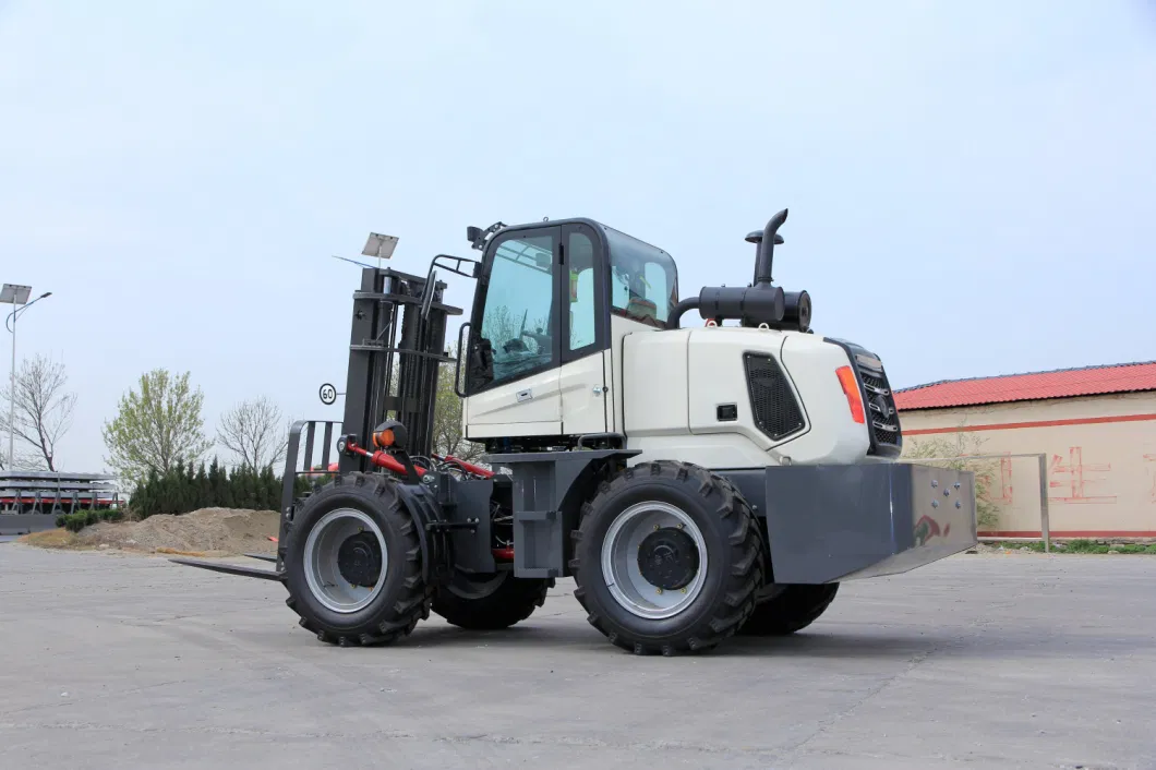 Hr Brand China Best Quality 5ton 6ton 7ton All Terrain Forklift off-Road Fork Lift Truck for Sale
