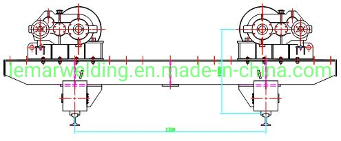 Frequency Control 60 Ton Hydraulic Fit up Welding Turning Rolls Roller Rotator