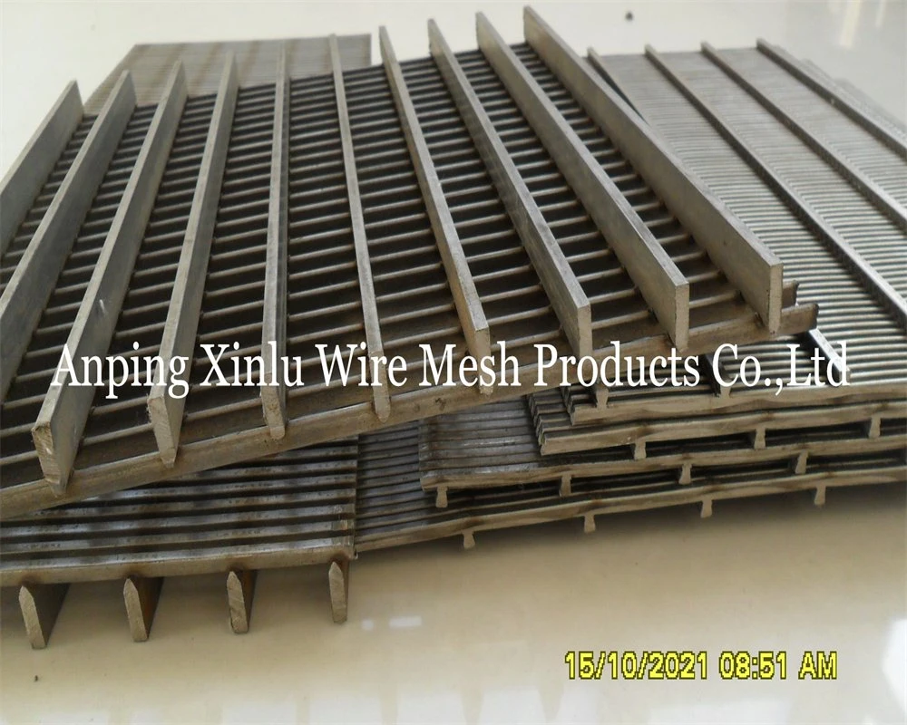 Stainless Steel Slotted Vee Wedge Wire Screen Panels Electric Resistance Welding