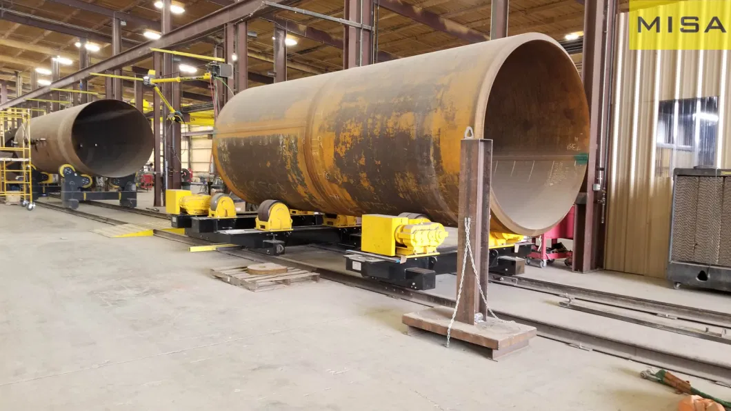 60 Ton Pipe Turning Roll Vessel Welding Rotator
