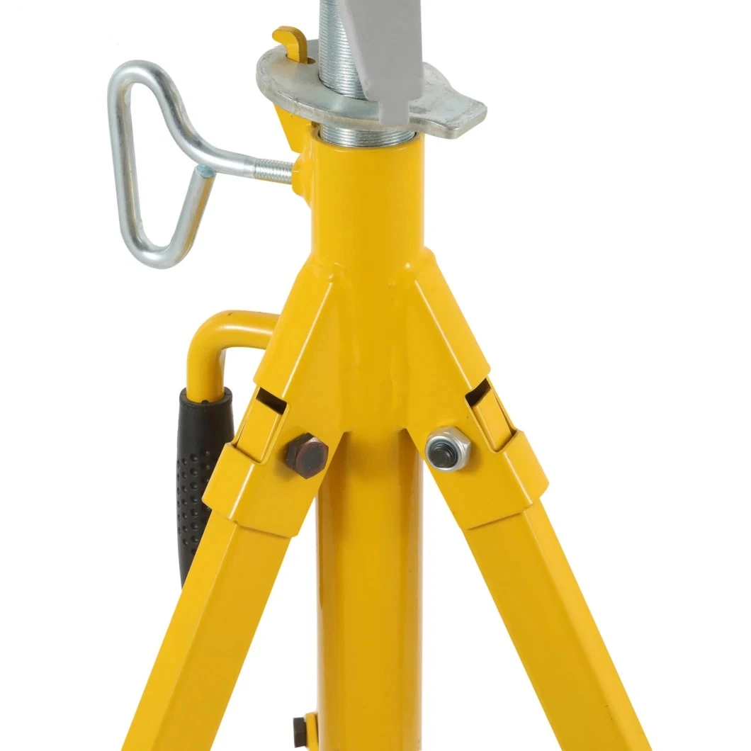 Portable Folding Pipe Jack Stand with Roller Head Max Loading Weight 2500lbs