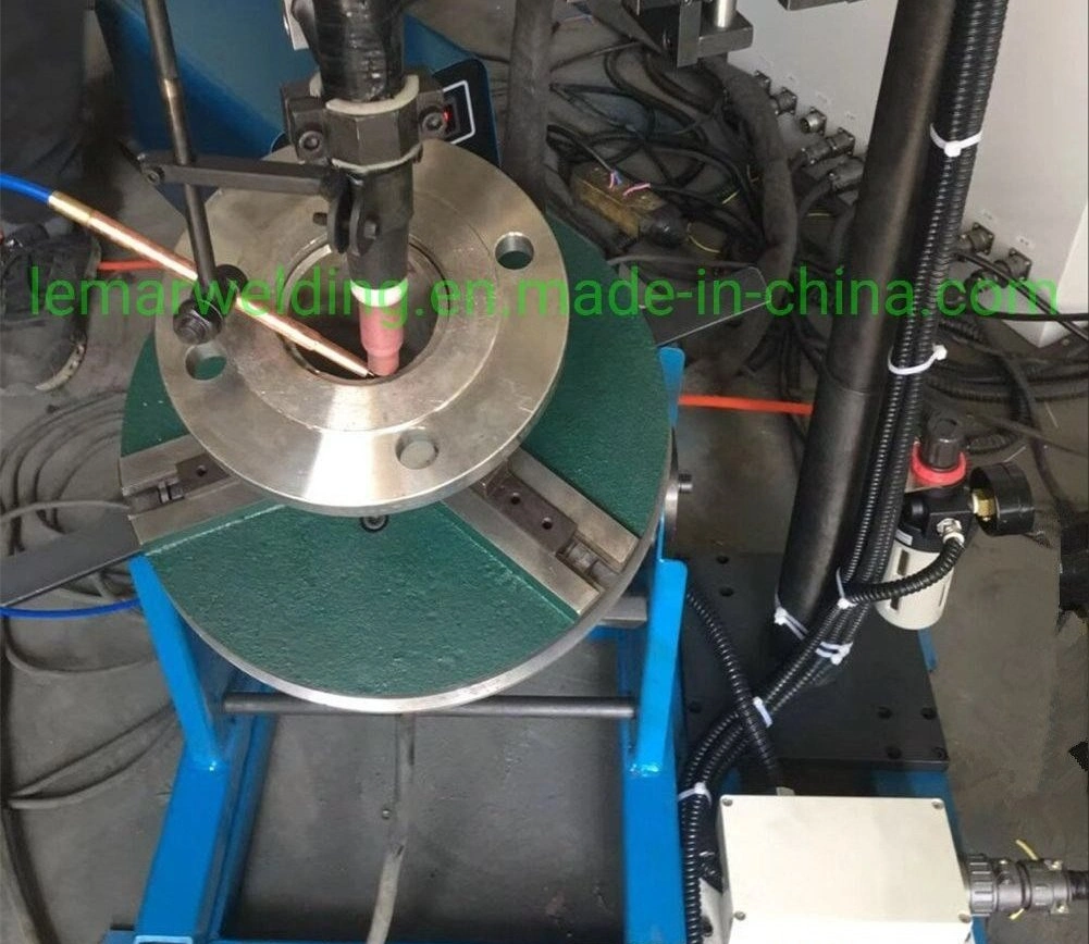 30kg CNC Control Circle Seam Welding Positioner Machine with Pneumatic Tail Stock