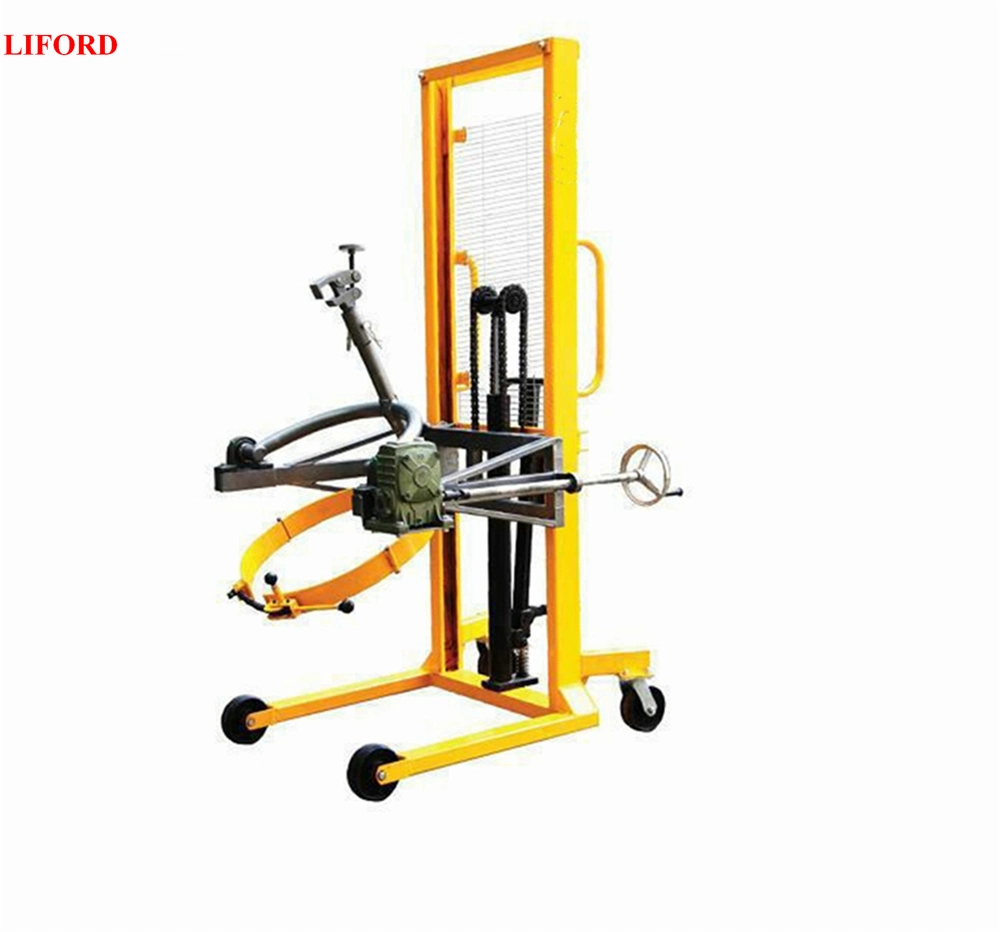 Factory Price 450kg Hydraulic Drum Dumper Drum Lifter Manual Drum Rotator