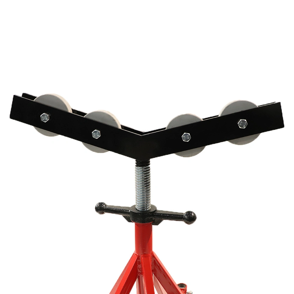 Five-Wheel Bracket Movable Pipe Holding Stands Support Tube Size Max 40&quot; 2500kg