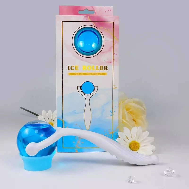 Glass Ice Globes Ice Roller for Face Tighten Skin Enhance Circulation Reduce Puffiness and Dark Circles Cold &amp; Hot Dual Use