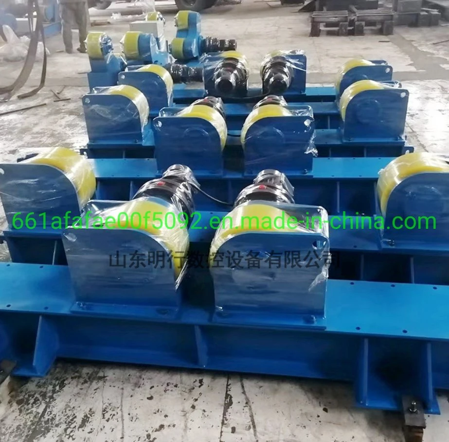 60 Ton Automatic Adjustable Tank Welding Rotator with Rubber Roller