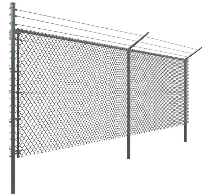 Hot Dipped Galvanized Black Chain Link Fence Panels for Sports Playground Basketball Court Garden Wire Mesh Chain Link Fence