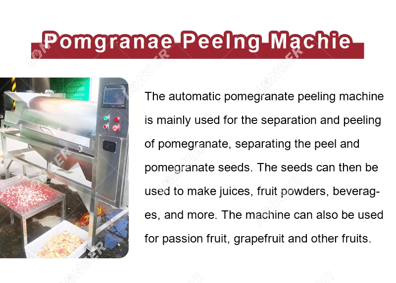 Industrial Fresh Fruits Peeler Passion Fruit Peeling Pomegranate Peeling Machine