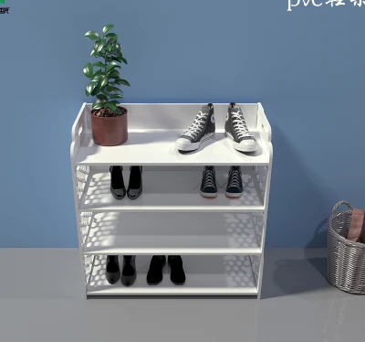 Qcy Creative 4 Layer PVC Shoe Storage Shelf