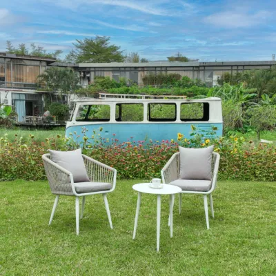 Promotion 3 PCS Outdoor Furniture Conversation Set Terrace Patio Chair Coffee Set