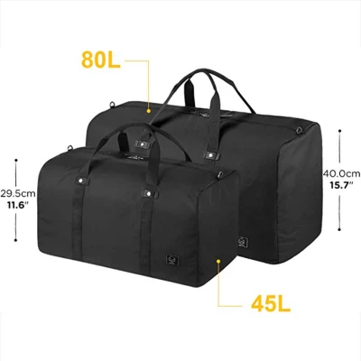Foldable Travel Duffel Bag Packable Duffle Bag for Flight Cabin