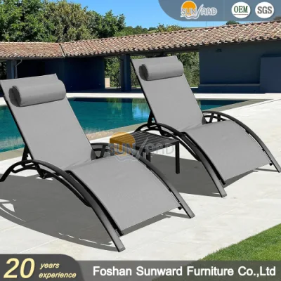 Wholesale Furniture Modern Weather Resistance Durable Outdoor Beach Pool Aluminum Sun Lounger